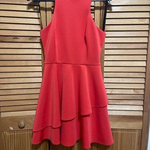 Bebe Racerback Red/Orange Dress Medium